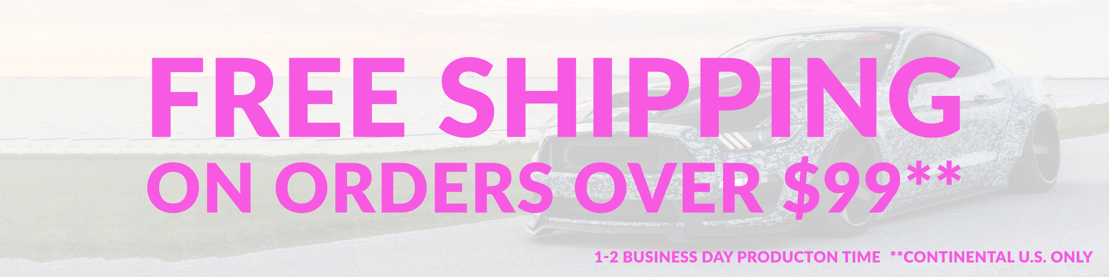 Free Shipping for Vinyl Wraps