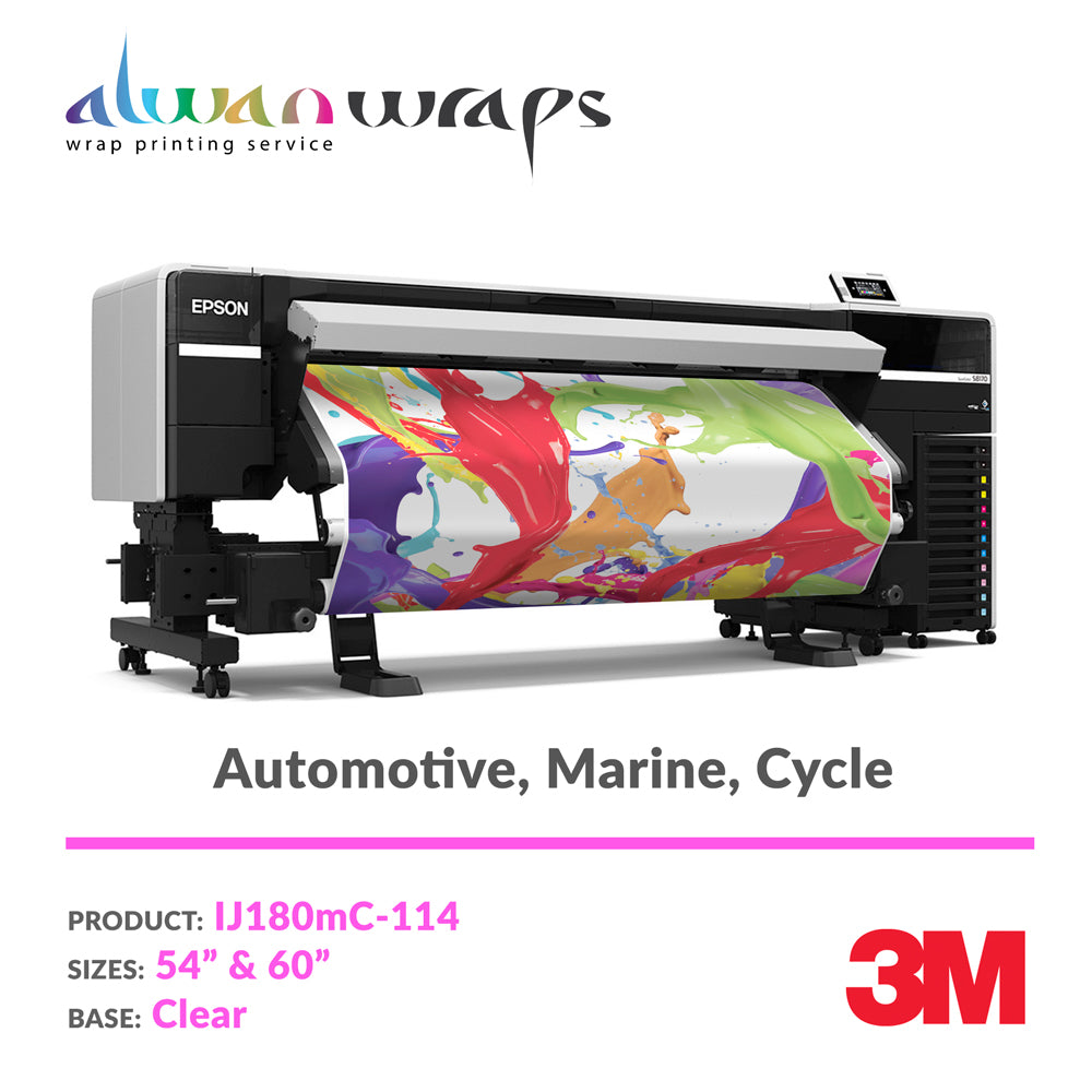 3M IJ180MC-114 Printable Clear Vinyl Wrap Film