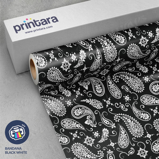 Bandana Black & White Vinyl Wrap