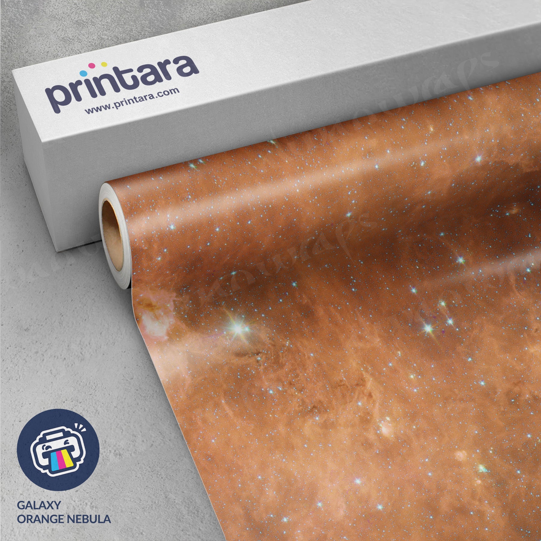 Galaxy Orange Nebula Vinyl Wrap