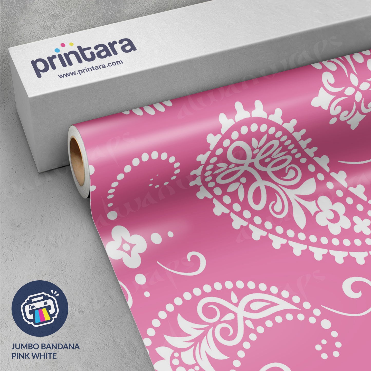 Jumbo Bandana Pink & White Vinyl Wrap