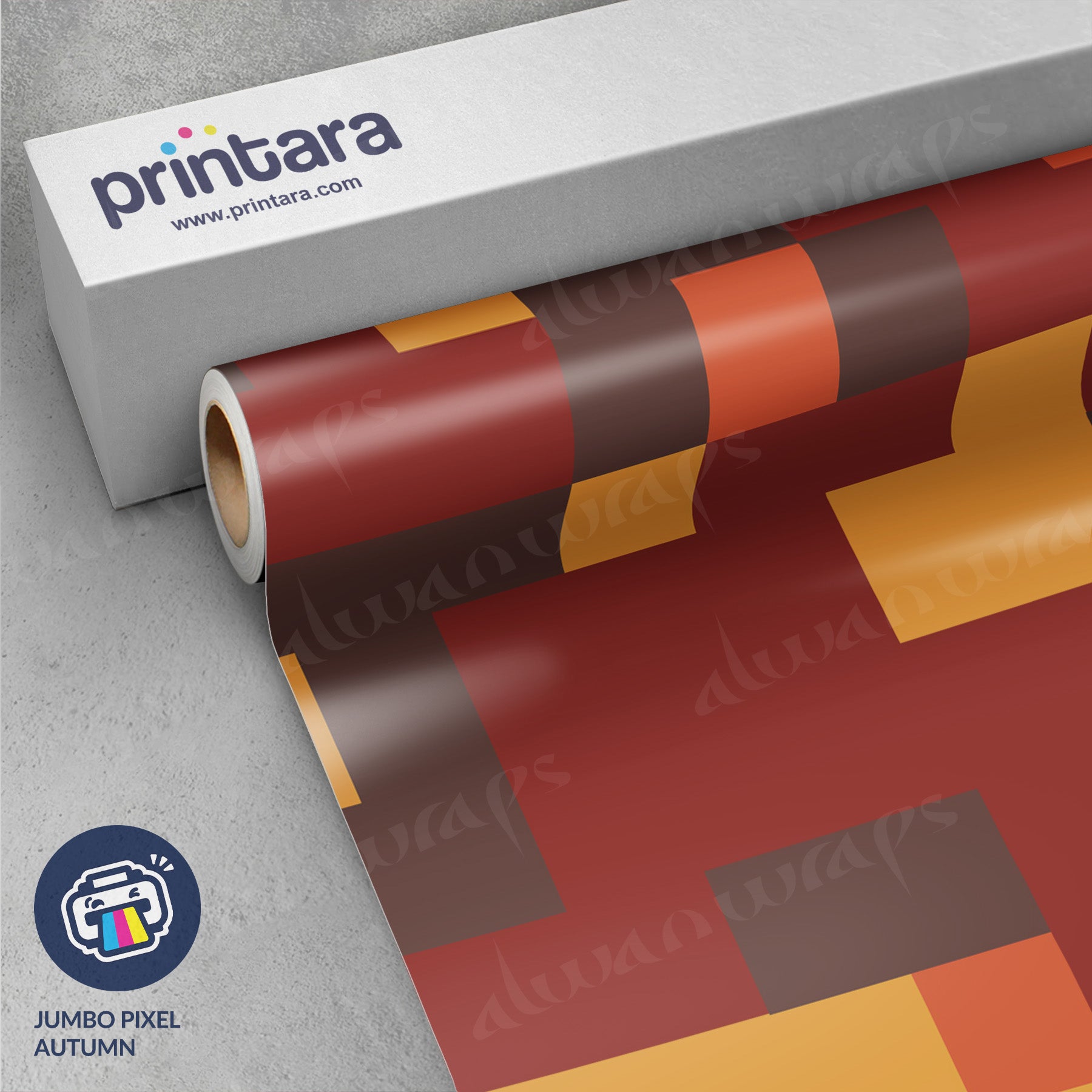 Jumbo Pixel Autumn Vinyl Wrap