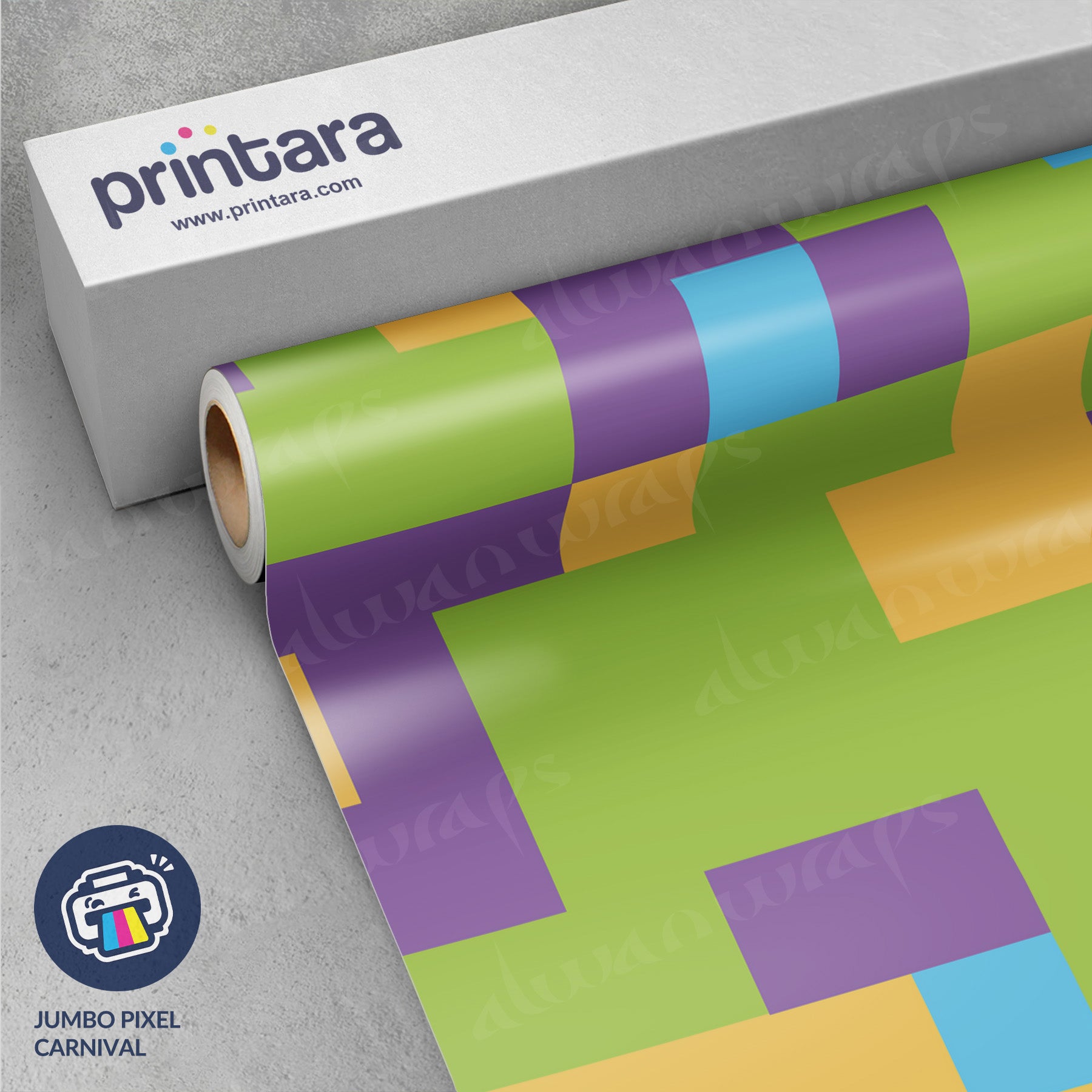 Jumbo Pixel Carnival Vinyl Wrap