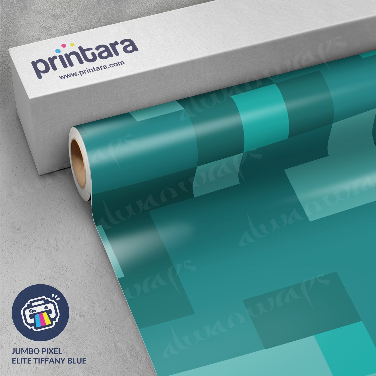 Jumbo Pixel Elite Tiffany Blue Vinyl Wrap