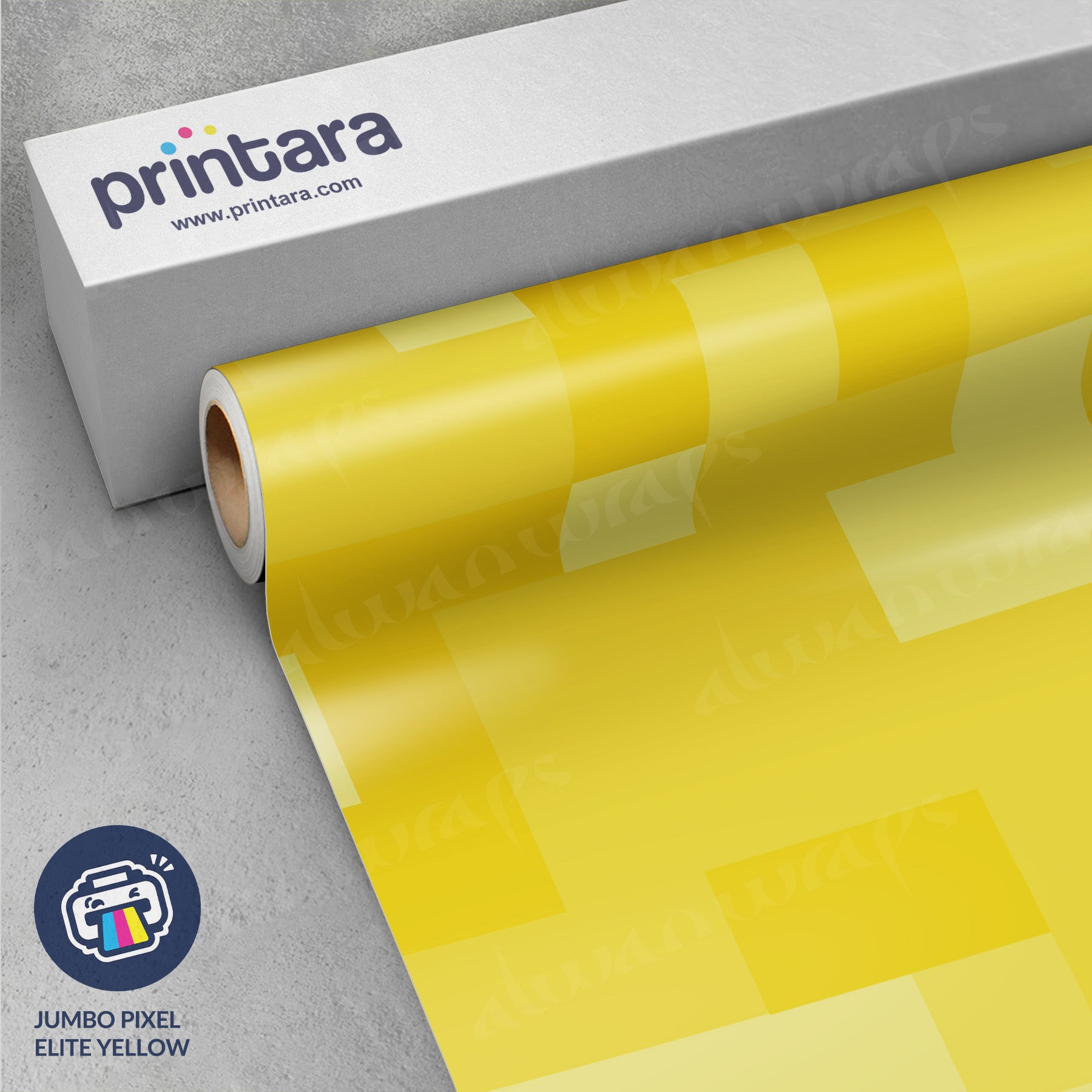 Jumbo Pixel Elite Yellow Vinyl Wrap