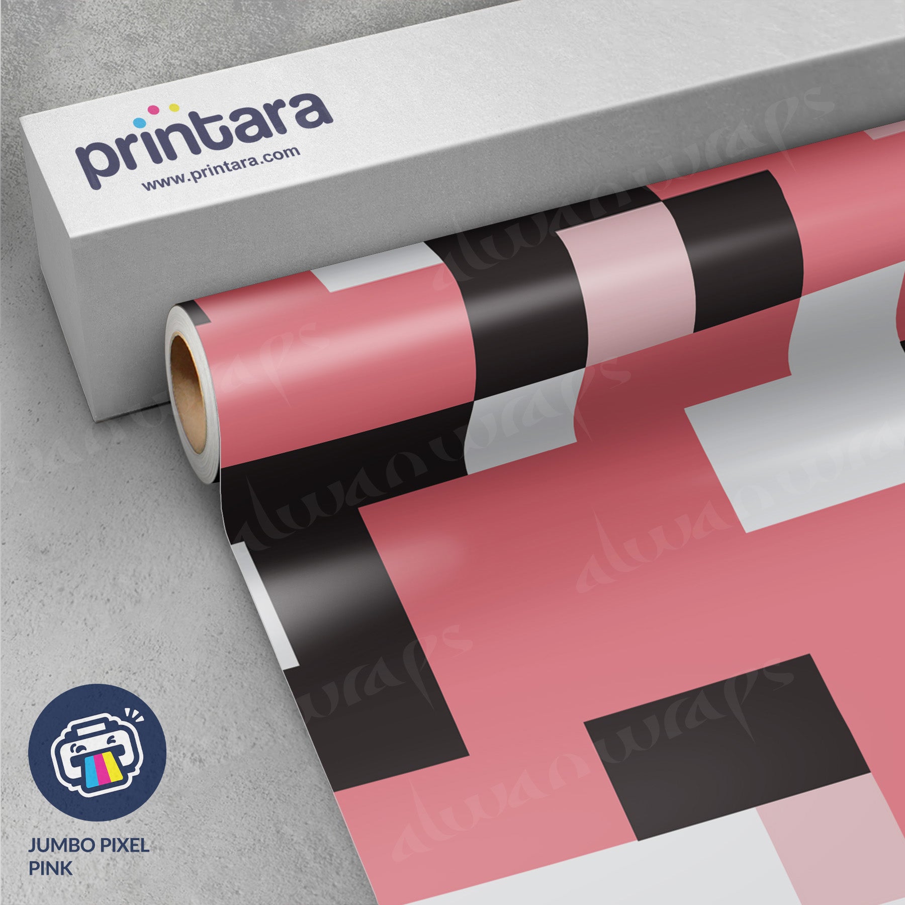 Jumbo Pixel Pink Vinyl Wrap