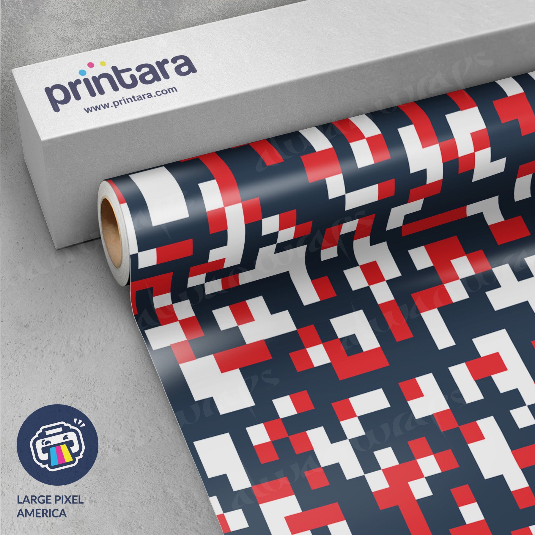 Large Pixel America Vinyl Wrap