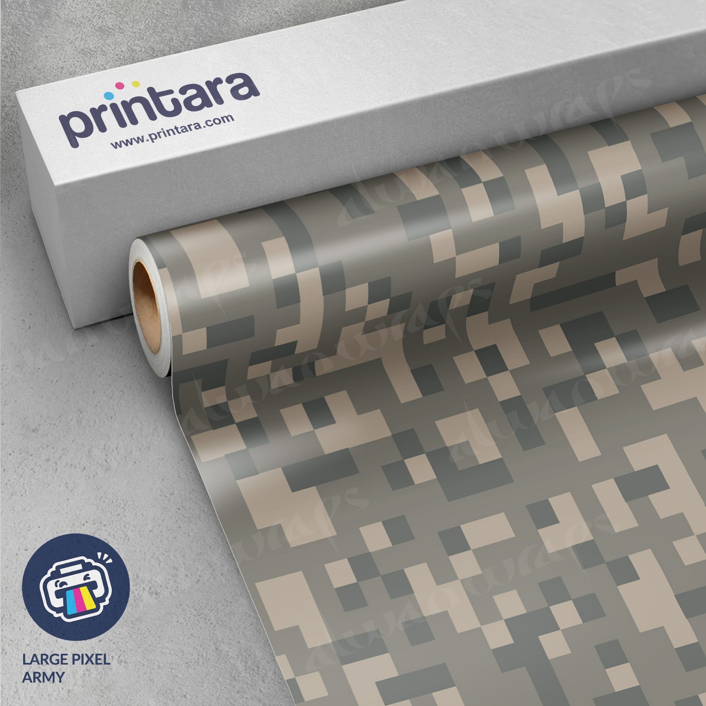 Large Pixel Army Vinyl Wrap
