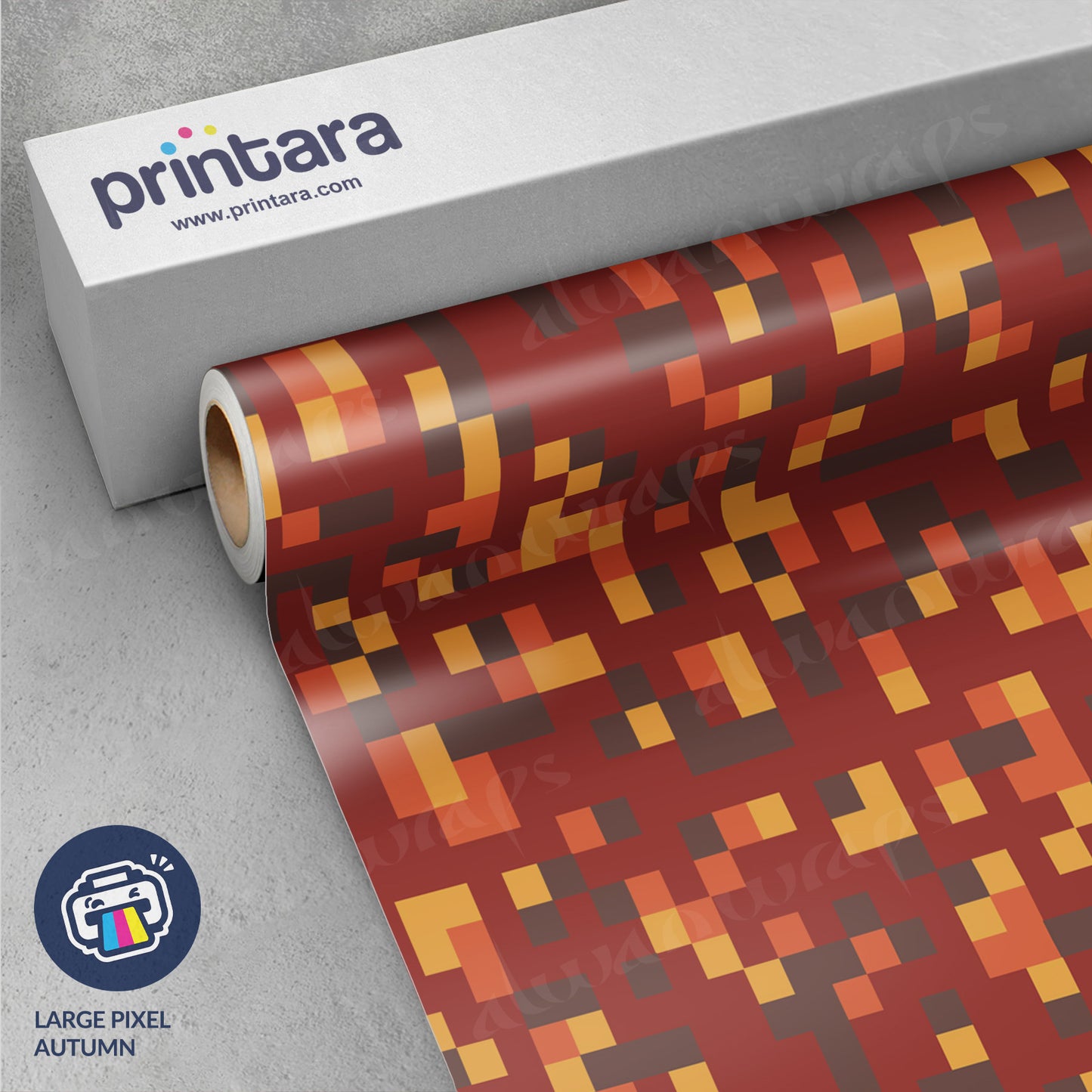 Large Pixel Autumn Vinyl Wrap