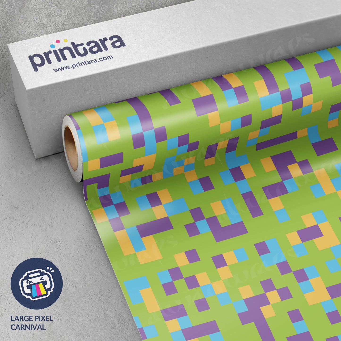 Large Pixel Carnival Vinyl Wrap