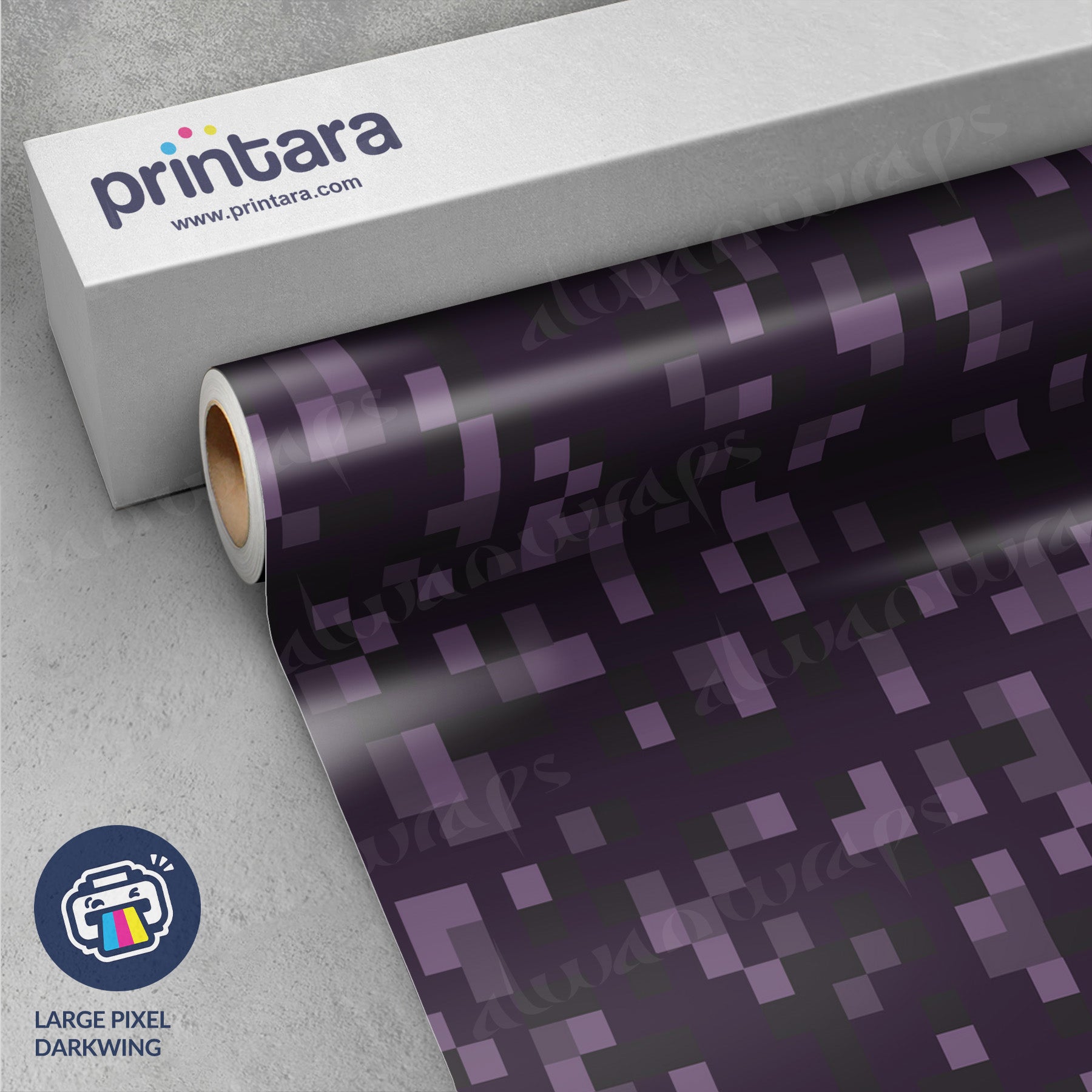 Large Pixel Darkwing Vinyl Wrap