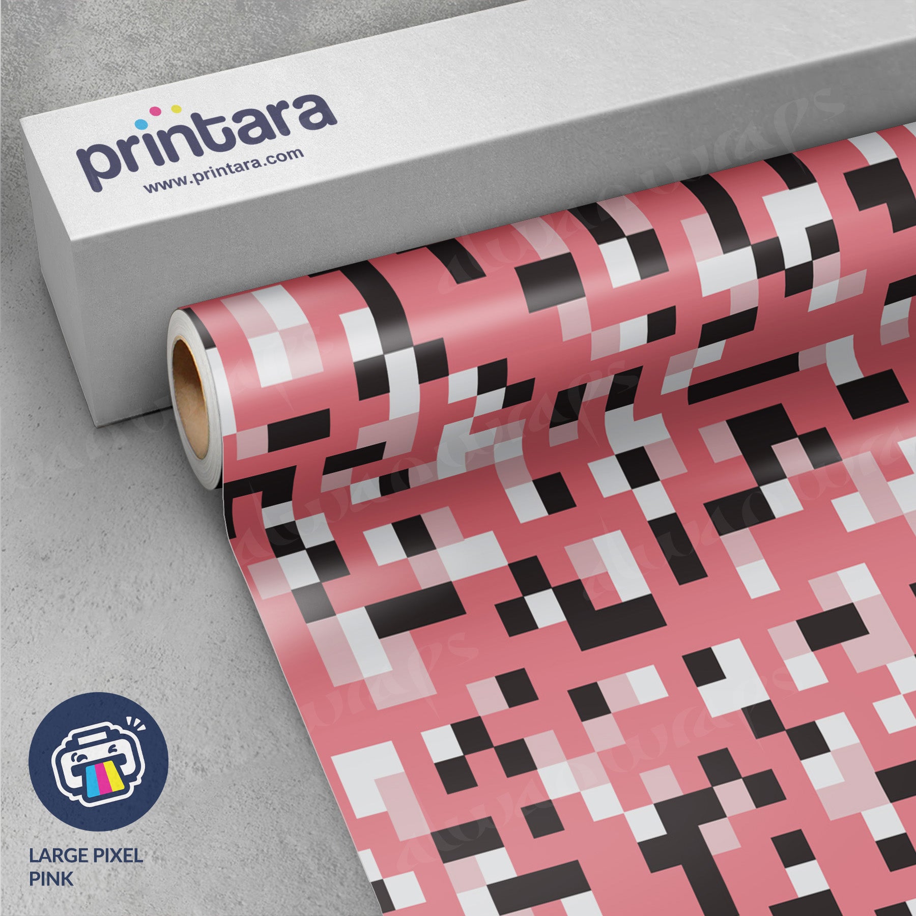 Large Pixel Pink Vinyl Wrap