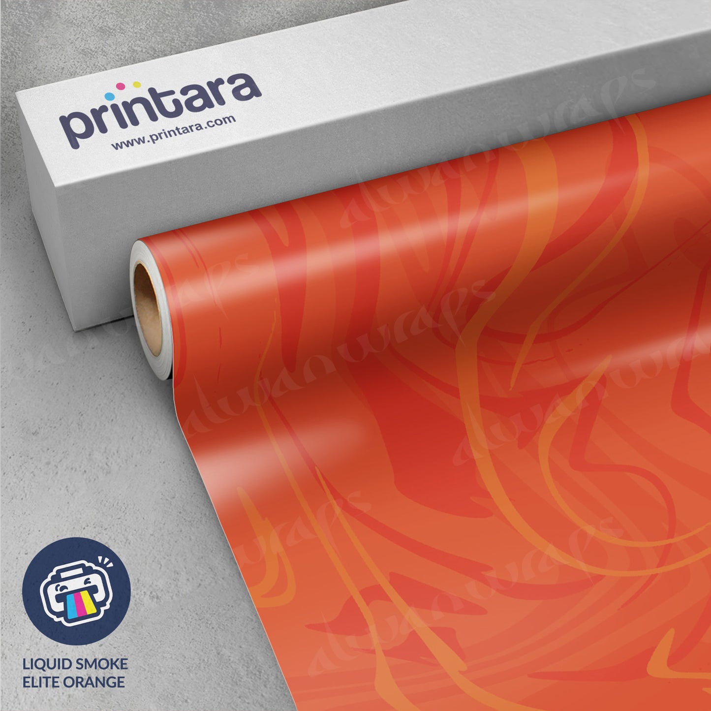 Liquid Smoke Elite Orange Vinyl Wrap