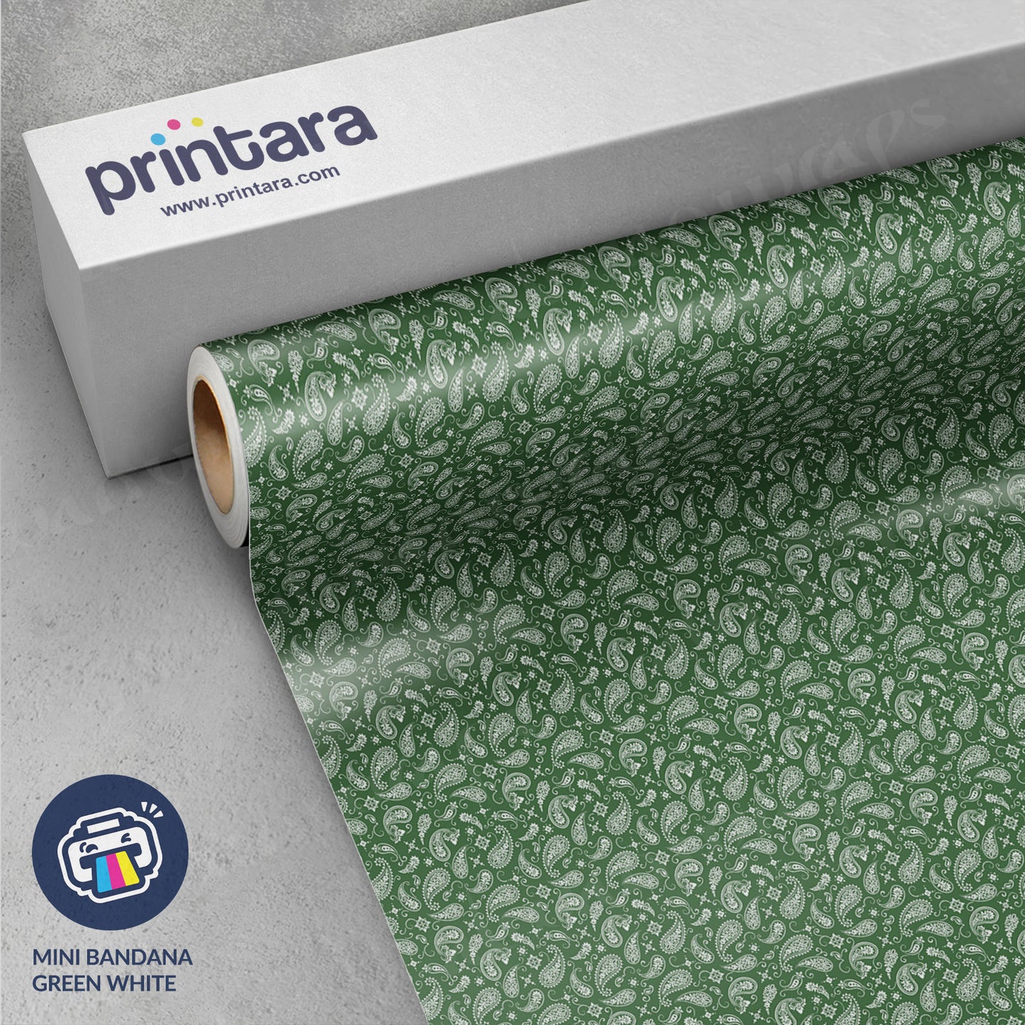 Mini Bandana Green & White Vinyl Wrap