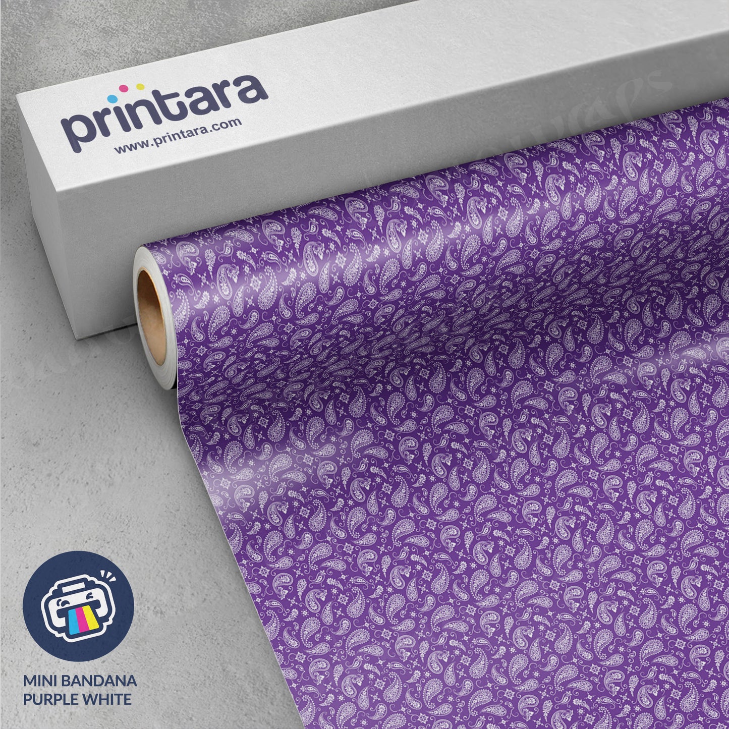 Mini Bandana Purple & White Vinyl Wrap