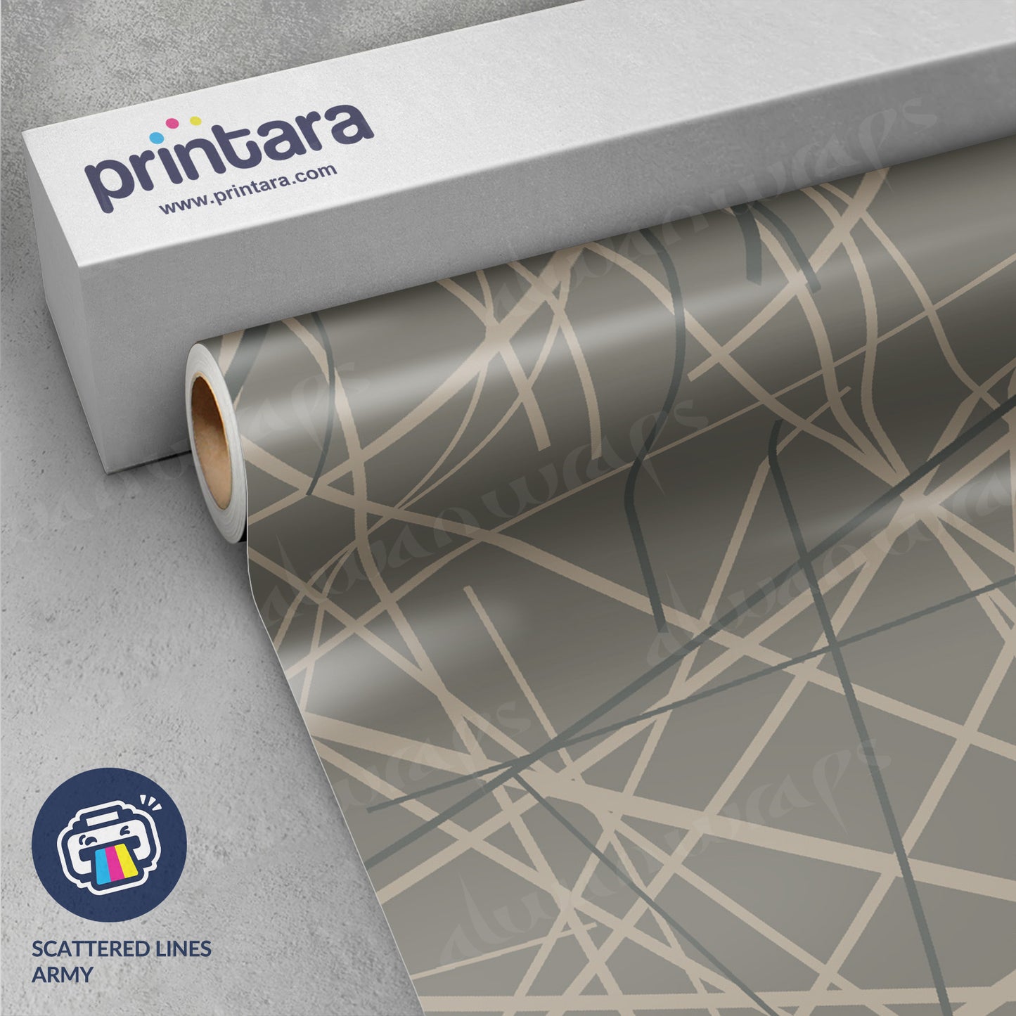 Printara Scattered Lines Army Vinyl Wrap