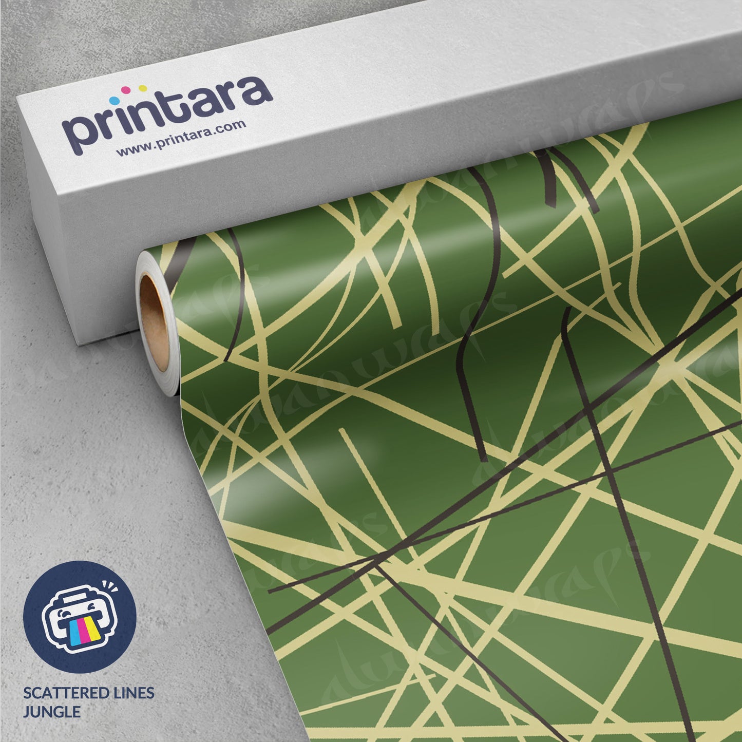 Printara Scattered Lines Jungle Vinyl Wrap