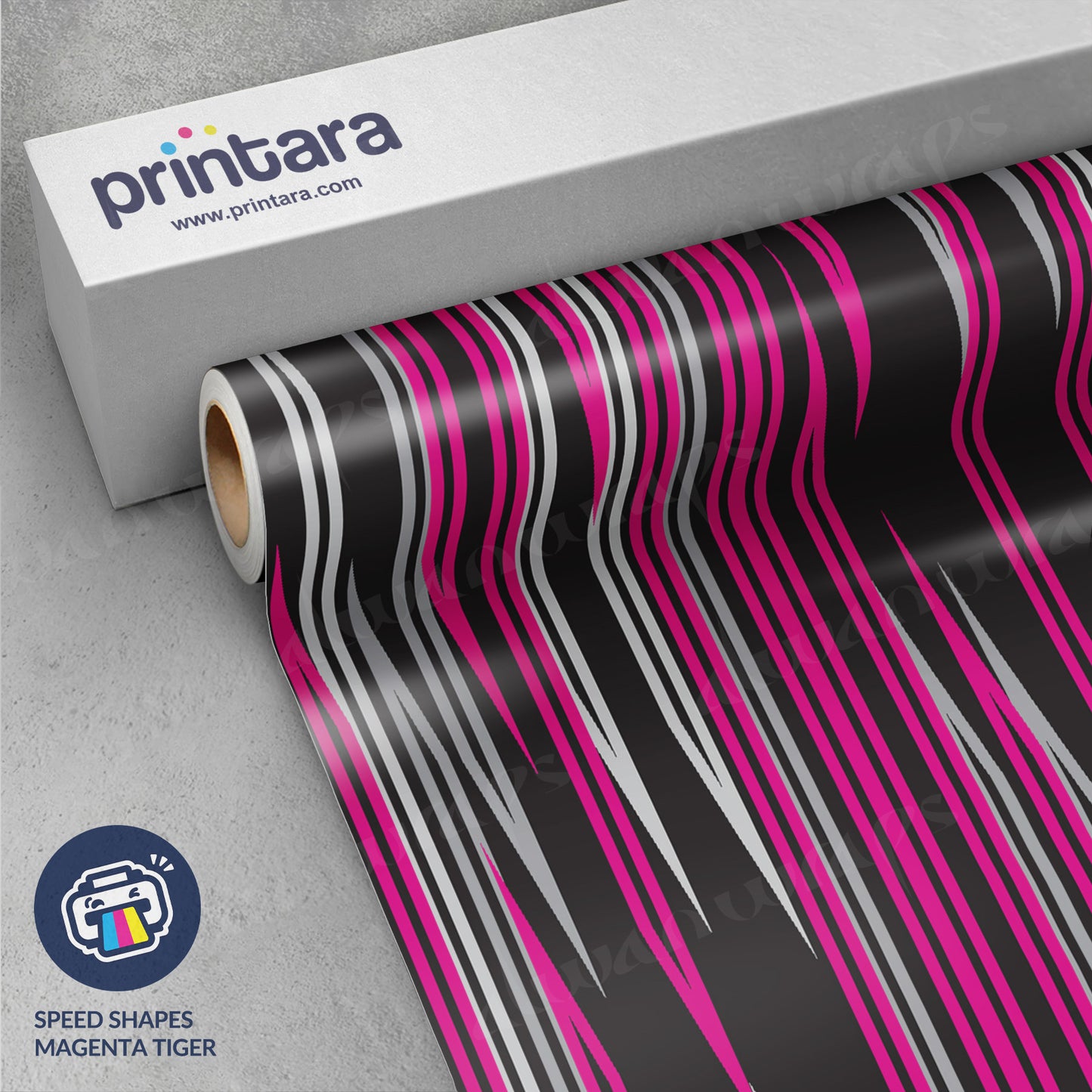 Speed Shapes Magenta Tiger Vinyl Wrap