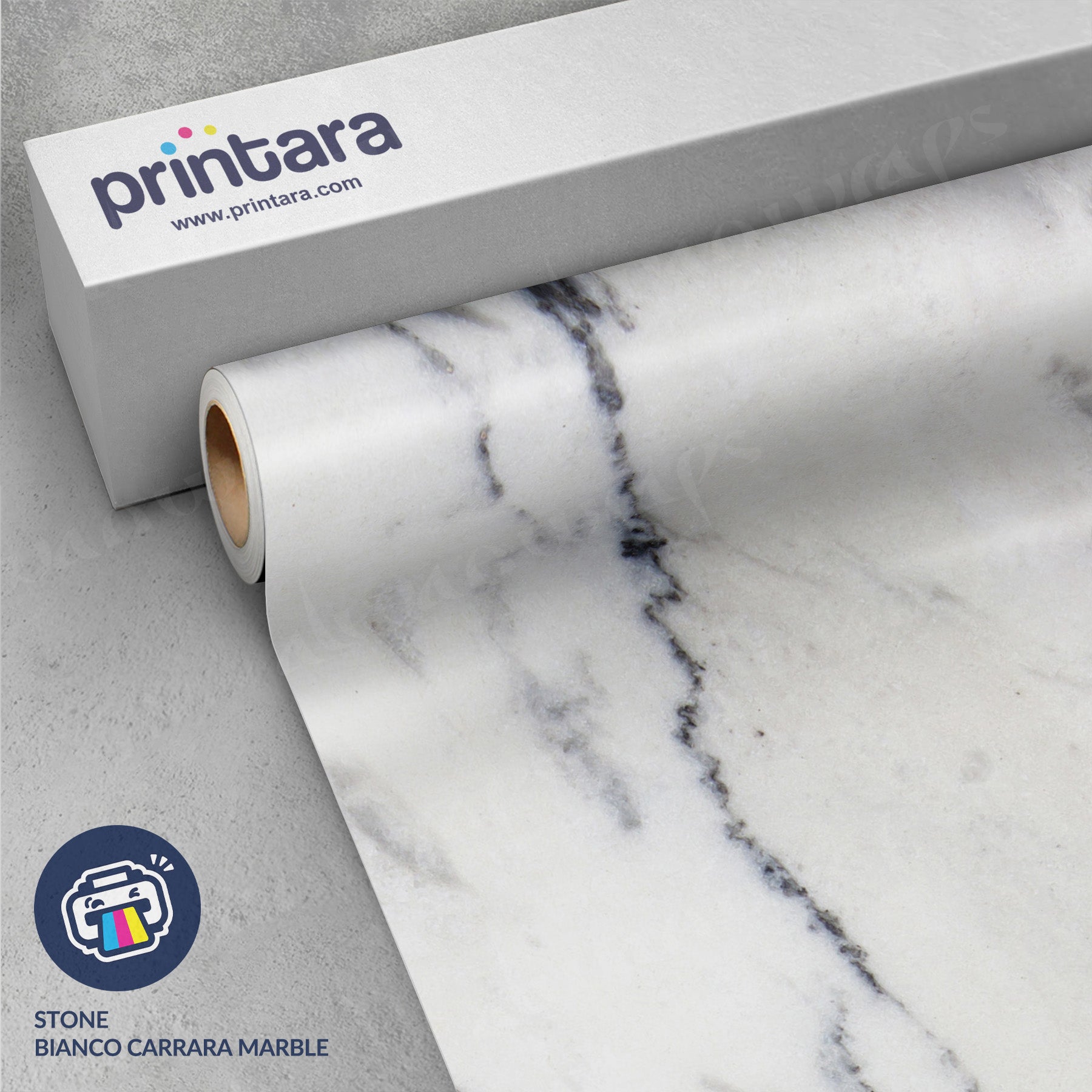 Stone Bianco Carrara Marble Vinyl Wrap