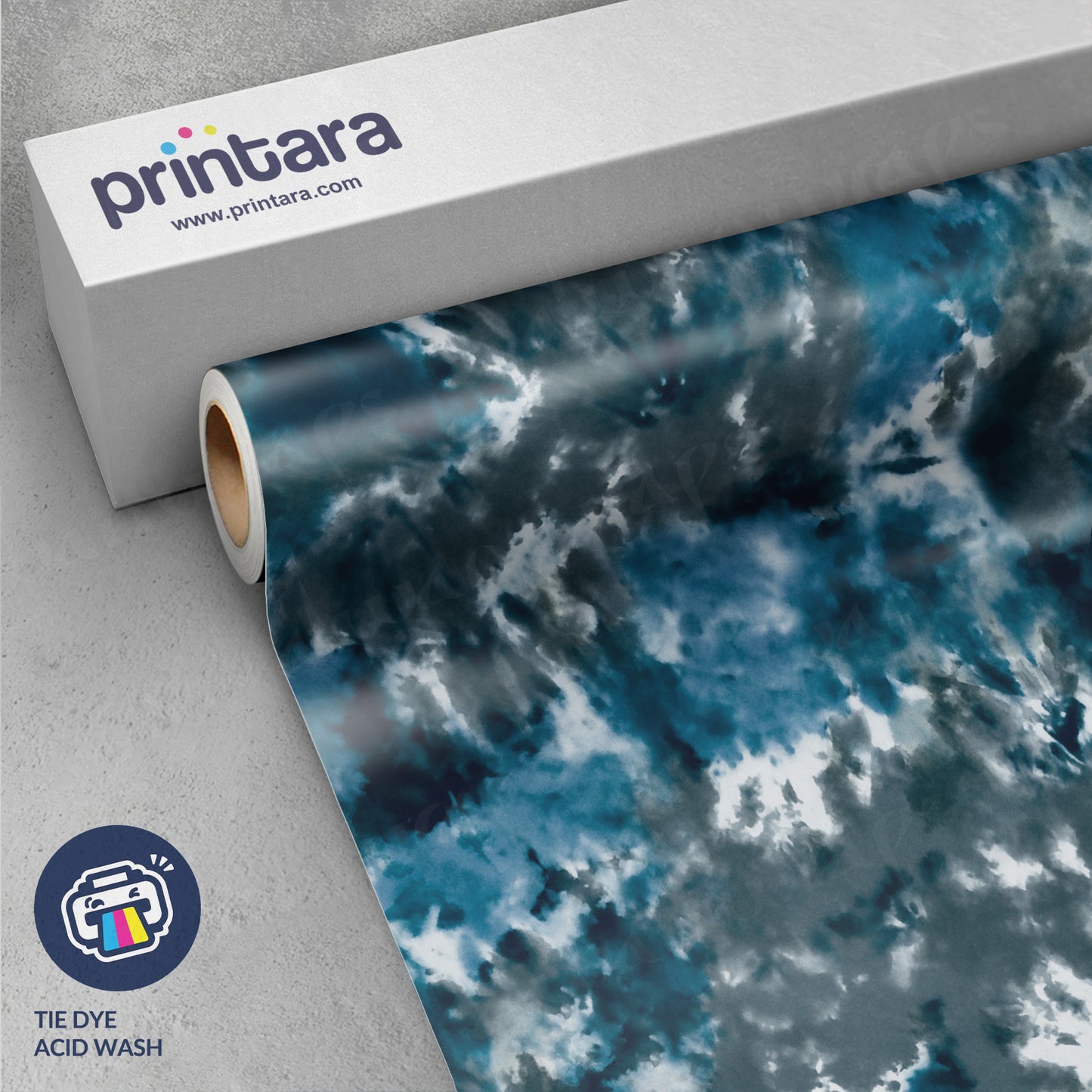 Tie Dye Acid Wash Vinyl Wrap