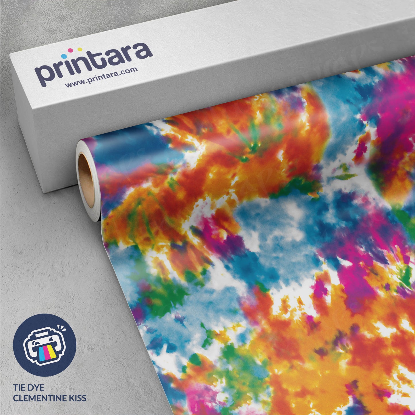 Tie Dye Clementine Kiss Vinyl Wrap