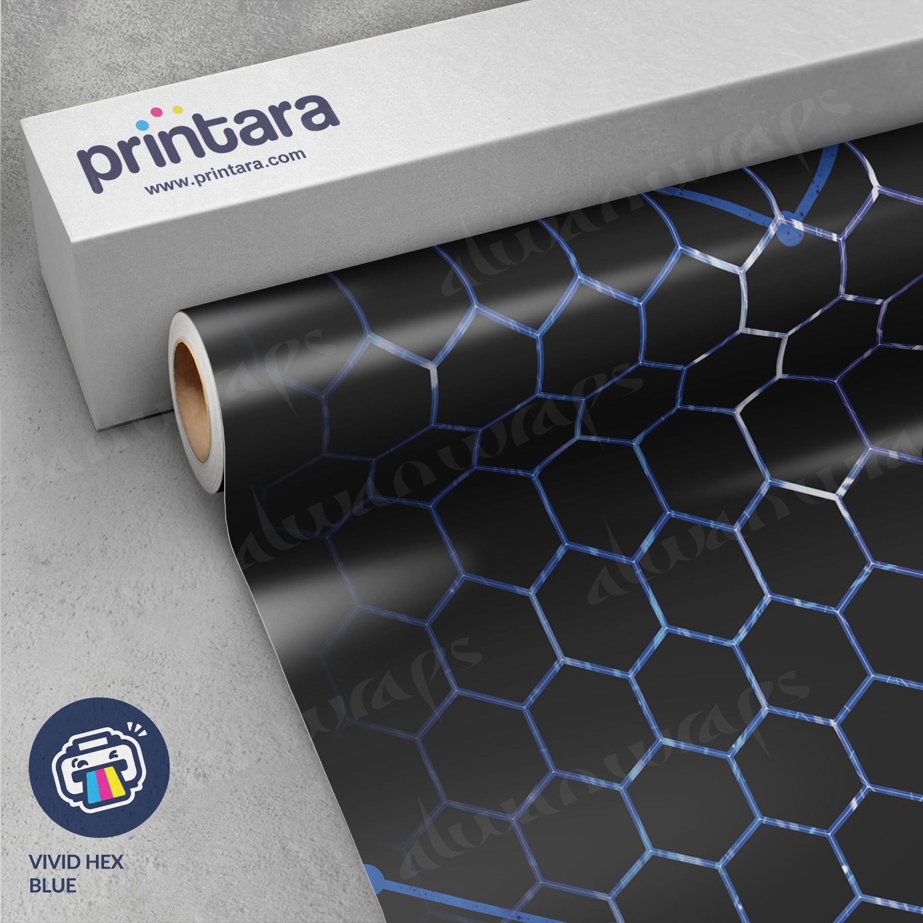 Vivid Hex Blue Vinyl Wrap | Alwan Wraps