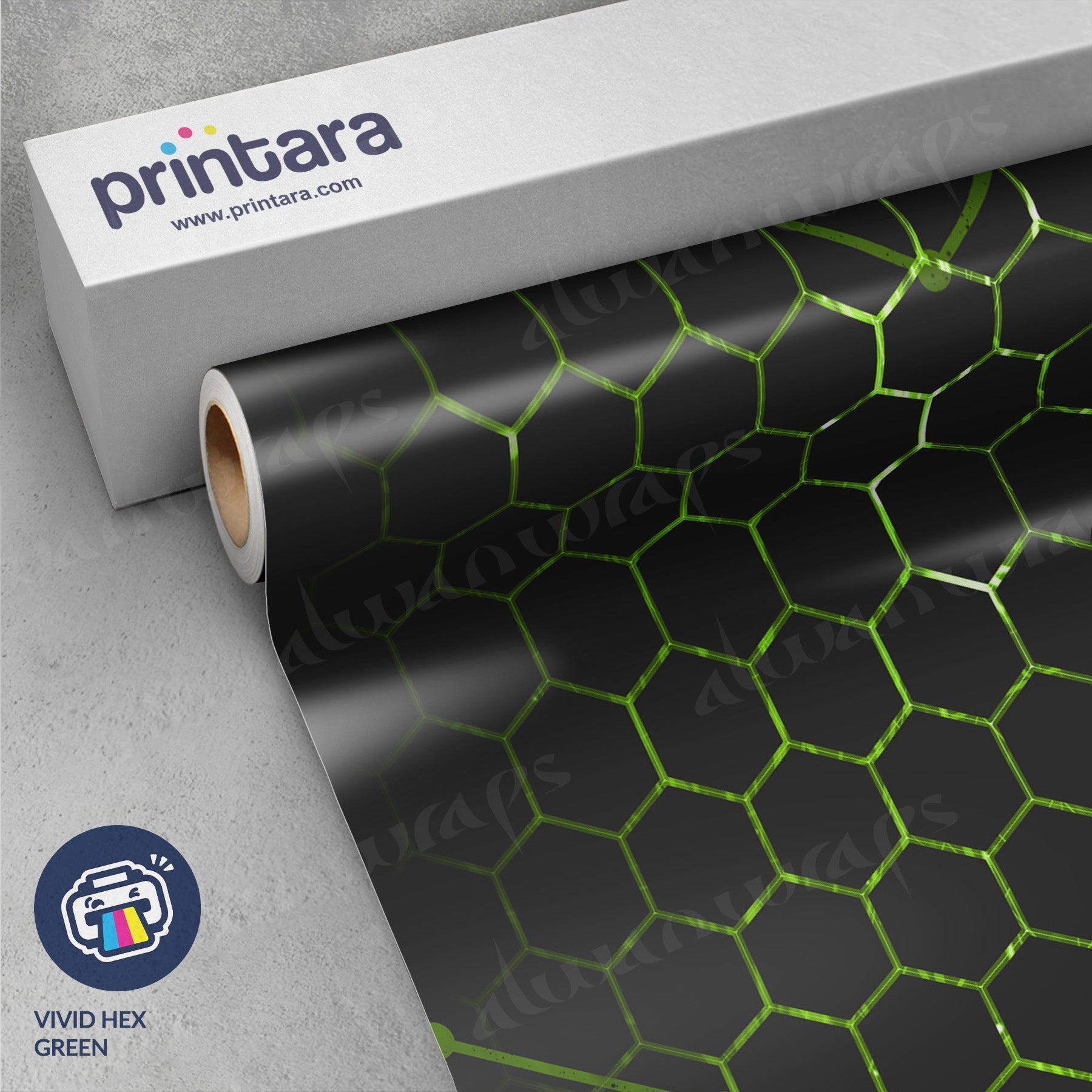 Vivid Hex Green Vinyl Wrap