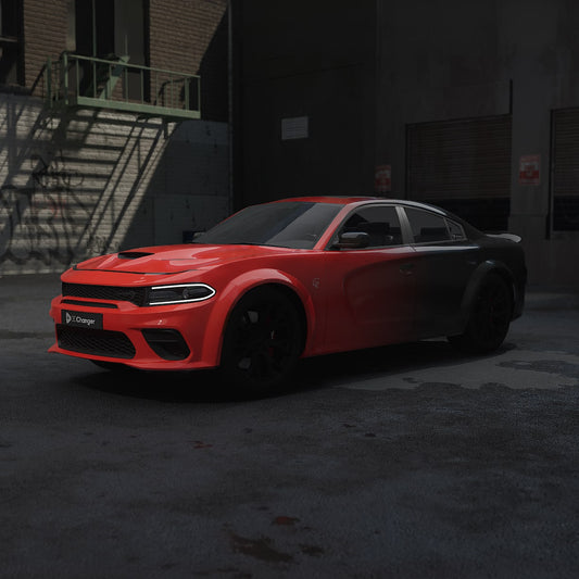 Red Black Charger Fade Wrap