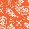 Orange & White Printara Large Bandana Orange & White Vinyl Wrap