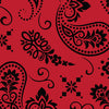 Red & Black Printara Large Bandana Red & Black Vinyl Wrap