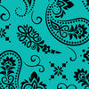 Tiffany Blue & Black Printara Large Bandana Tiffany Blue & Black Vinyl Wrap