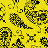 Yellow & Black Printara Large Bandana Yellow & Black Vinyl Wrap