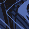 Blue Midnight Printara Liquid Smoke Blue Midnight Vinyl Wrap
