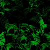 Green Printara Skull Green Vinyl Wrap