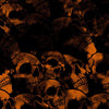 Orange Printara Skull Orange Vinyl Wrap