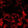 Red Printara Skull Red Vinyl Wrap