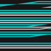 Tiffany Blue Tiger Printara Speed Shapes Tiffany Blue Tiger Vinyl Wrap