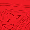 Red Printara Topographic Red Vinyl Wrap