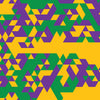 Mardi Gras Printara Large Triangle Mardi Gras Vinyl Wrap