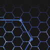 Blue Printara Vivid Hex Blue Vinyl Wrap