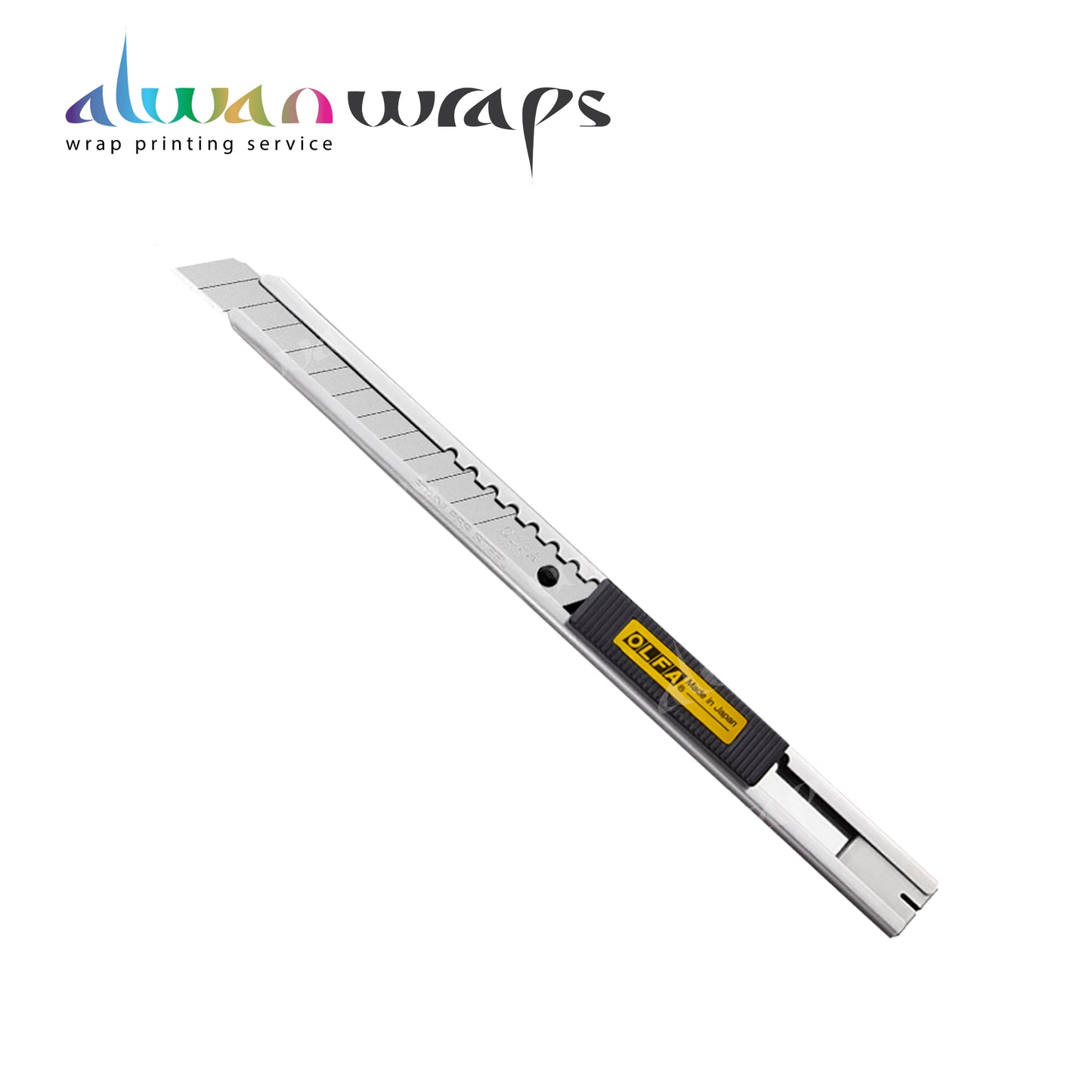 OLFA 9mm Stainless Steel Snap-Off Auto-Lock Blade Knife