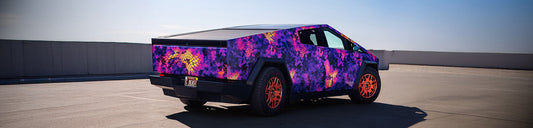 kryptek camo cybertruck wrap