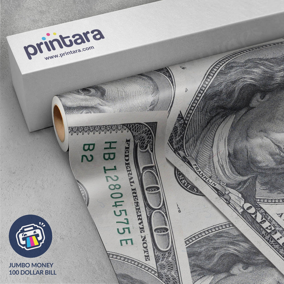 Jumbo Money $100 Dollar Bill Vinyl Wrap | Alwan Wraps