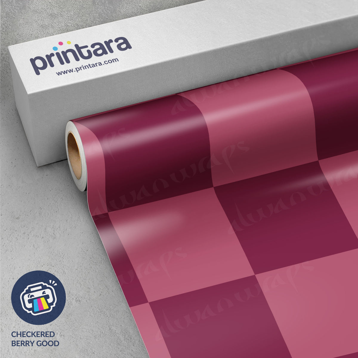 Checkered Berry Good Vinyl Wrap