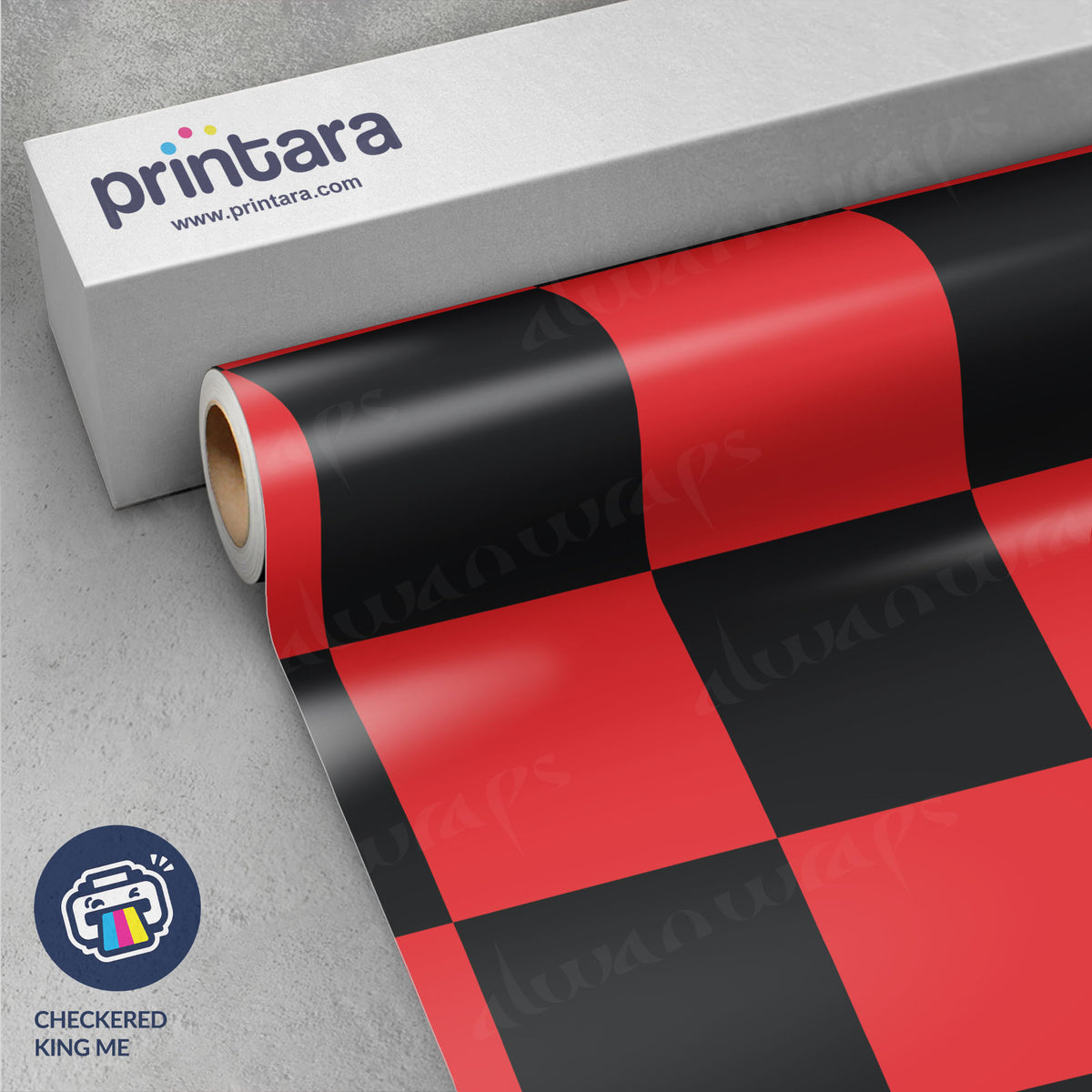 Checkered King Me Vinyl Wrap