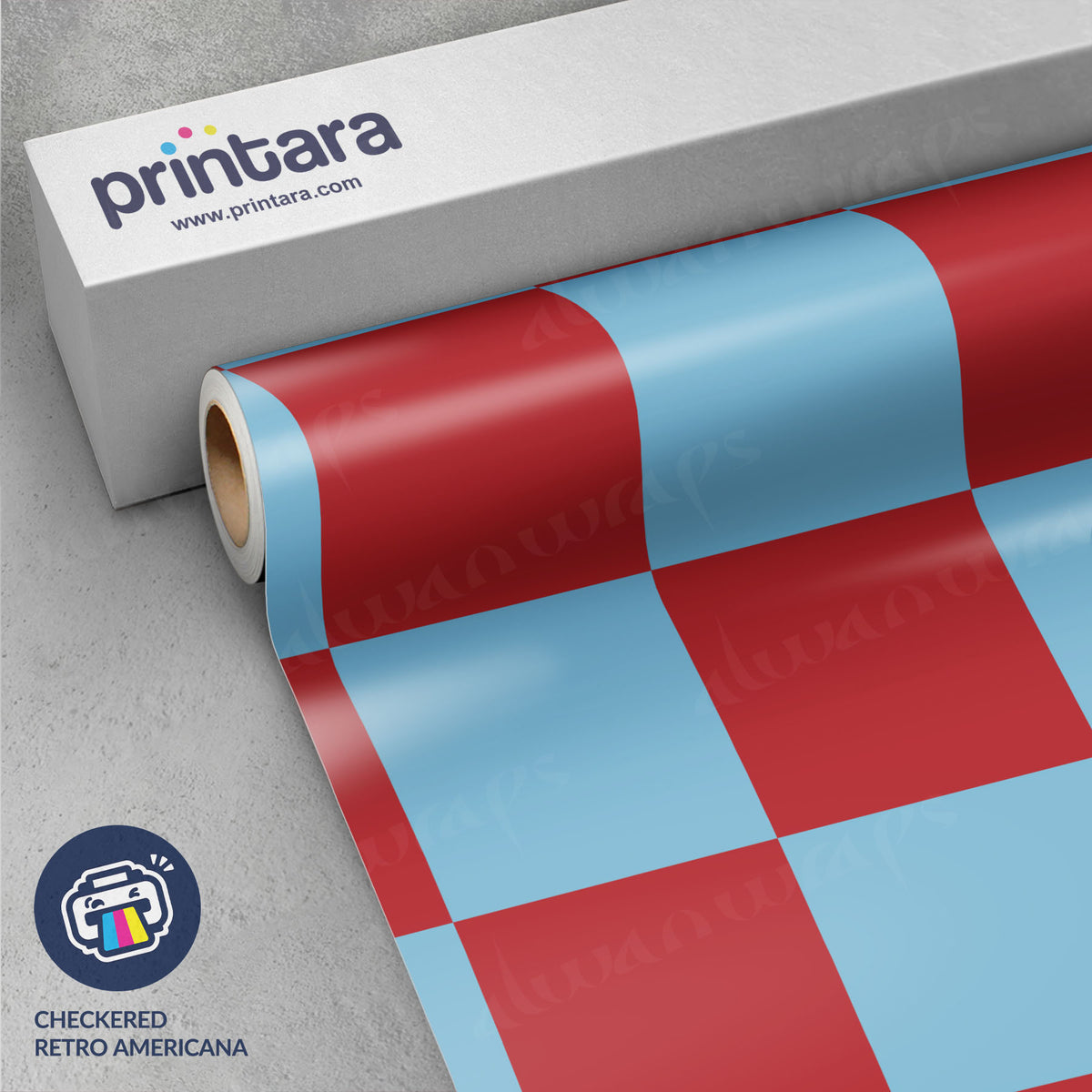 Checkered Retro Americana Vinyl Wrap