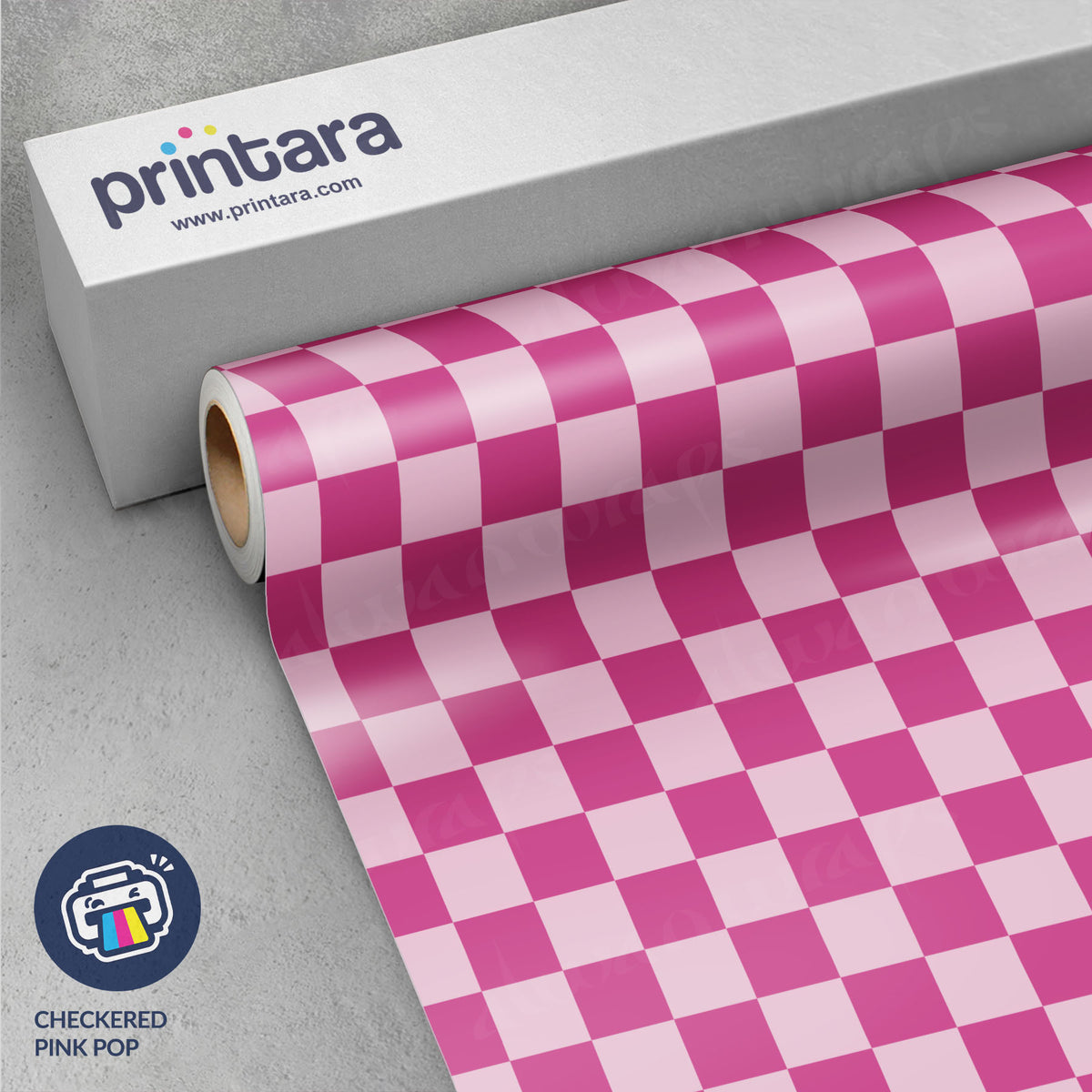Checkered Pink Pop Vinyl Wrap
