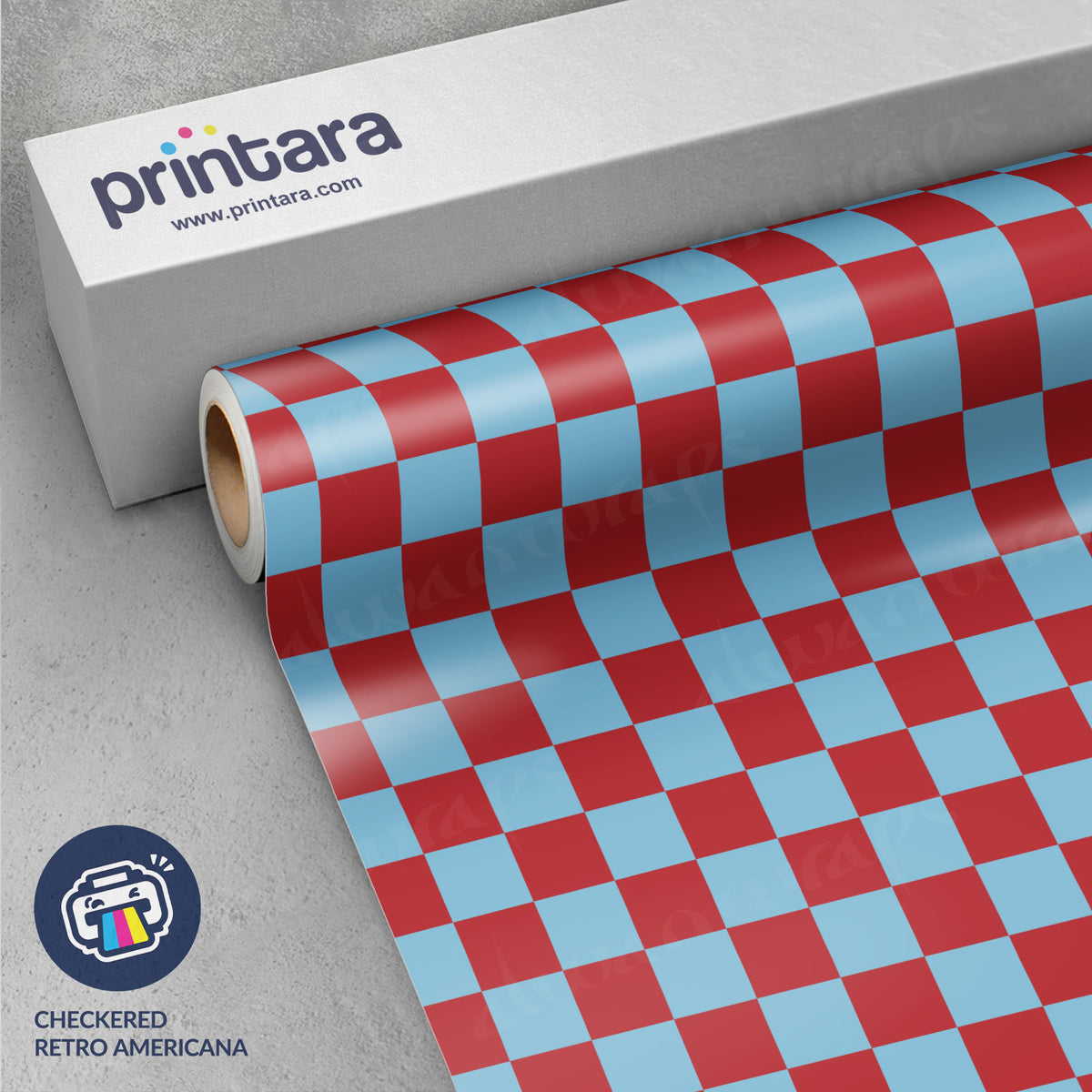 Checkered Retro Americana Vinyl Wrap