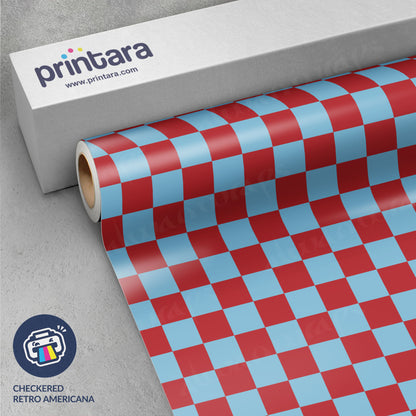 Checkered Retro Americana Vinyl Wrap