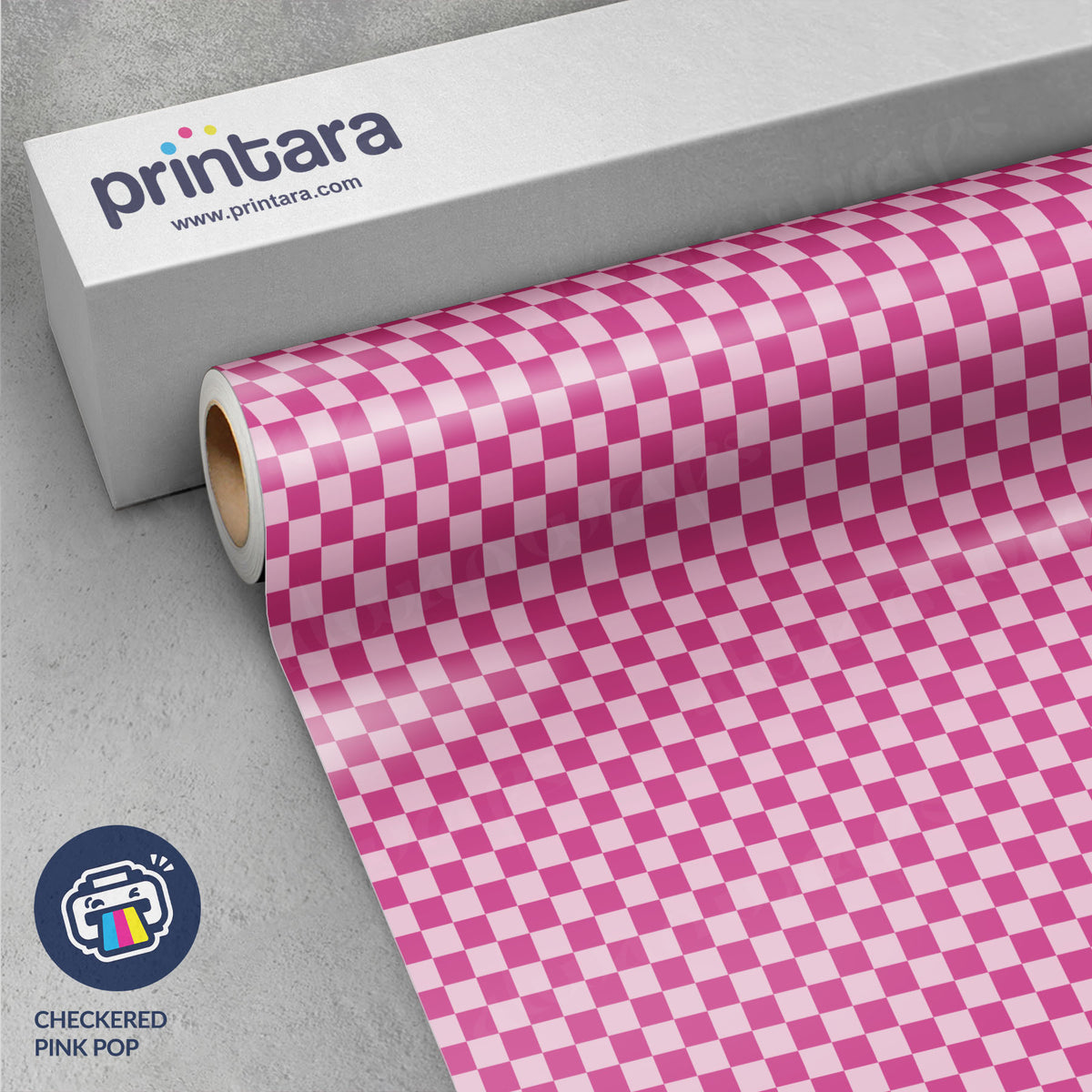 Checkered Pink Pop Vinyl Wrap